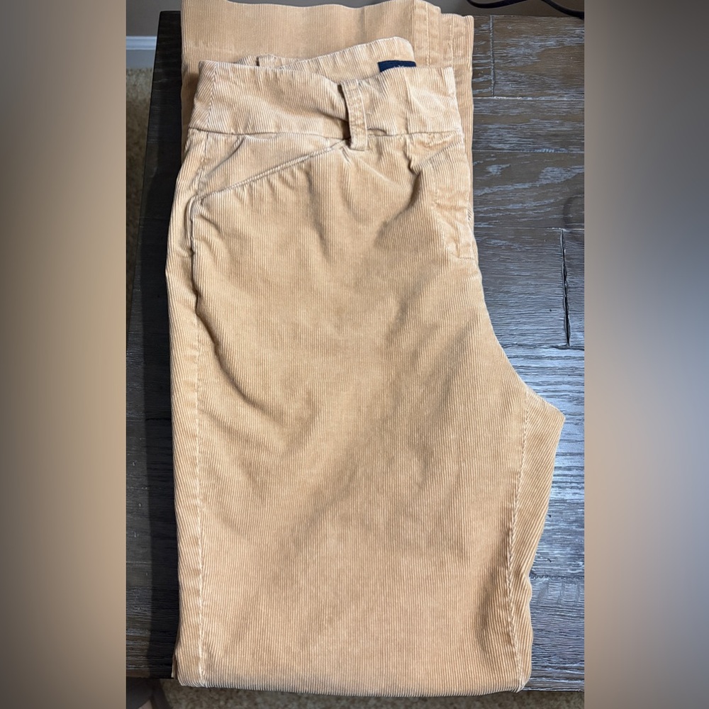 Anne Klein Beige Corduroy Pants